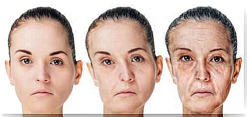 At what age do the first signs of aging appear?