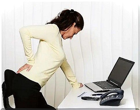 Woman with back pain