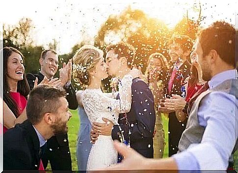 Couple at the wedding