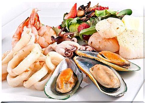 Assorted seafood